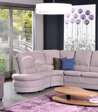 Coltar - canapea extensibila cu fotolii Milano