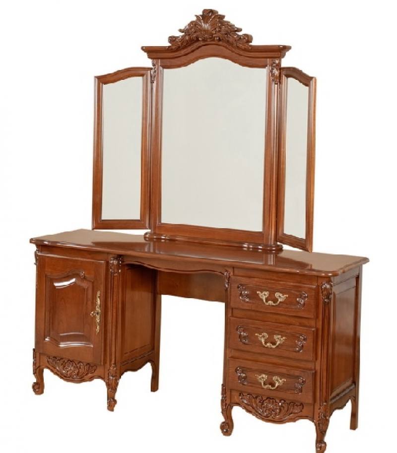 Tualeta 1 usa, 3 sertare cu rama oglinda Mogador  